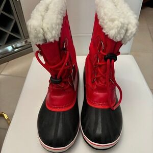 Sorel Yoot Pac Pink Waterproof Insulated Kids Snow Boots Size 5 NWT